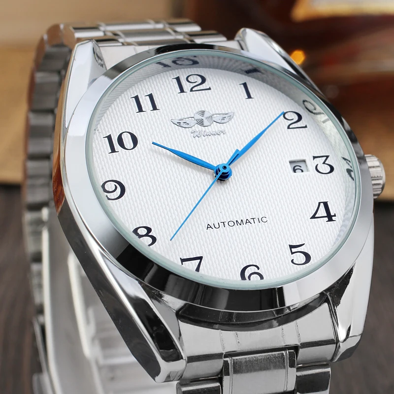 T-Winner Luxury Blue Analog Mechanical Watch