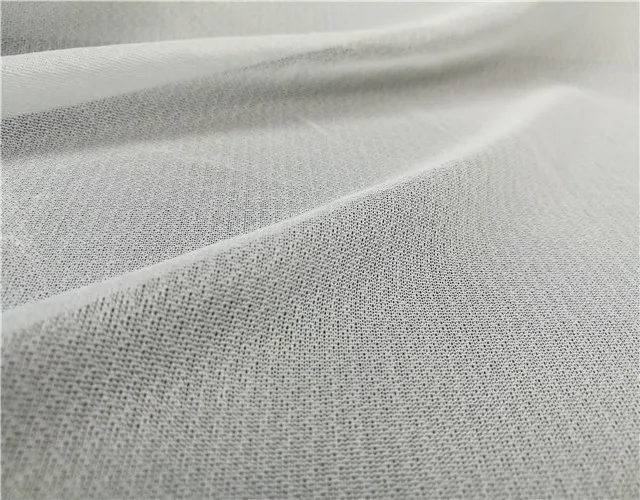 50D 75D Stretch Tricot Polyester Interfacing Circular Knitted Fusible Interlining