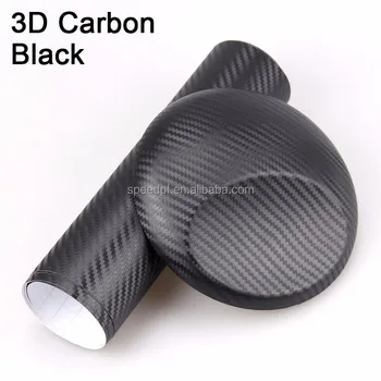 Premium 3D carbon fiber with air channels glossy carbon fiber wrap