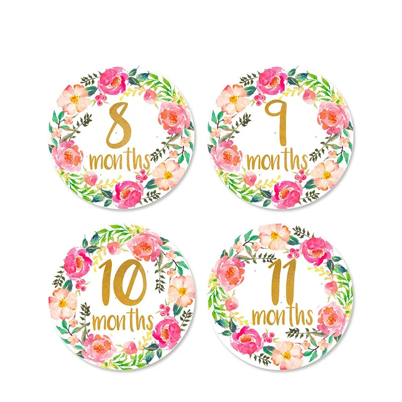 Baby Month Stickers, Zazzle