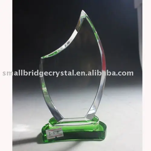 Premio de cristal en blanco para grabado láser