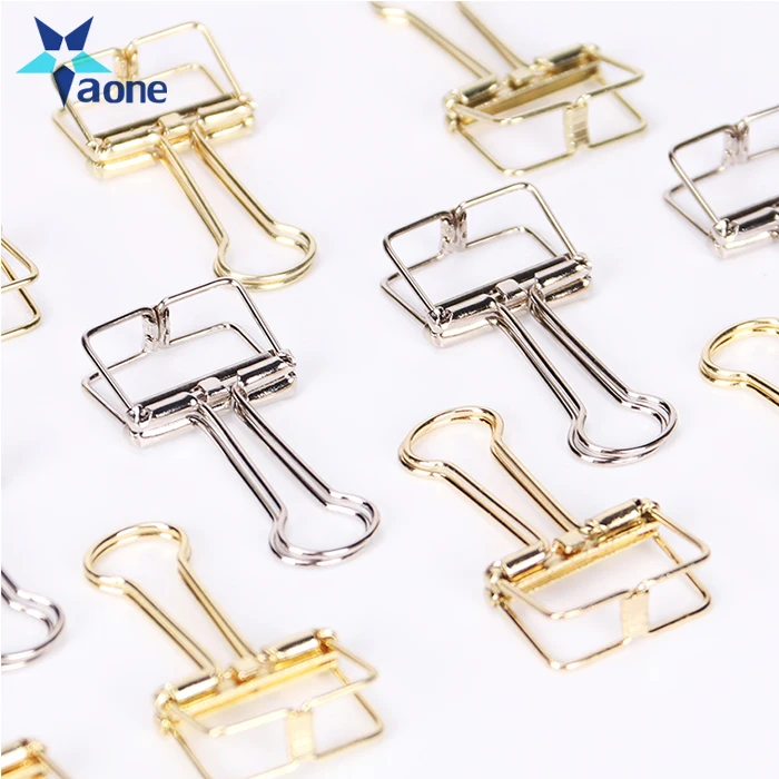 Wholesale Metal Custom Binder Clips Paper Clips Rose Gold Binder Clip