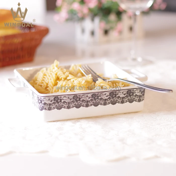 Набор посуды для выпечки из керамики безопасная посуда в духовке с ручкой