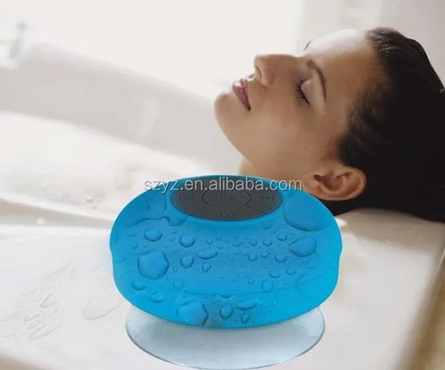 Cheap Portable Waterproof Wireless Mini BT Shower Speaker Mic Loud Sound Boom Box Receive Call Music Suction Speakers
