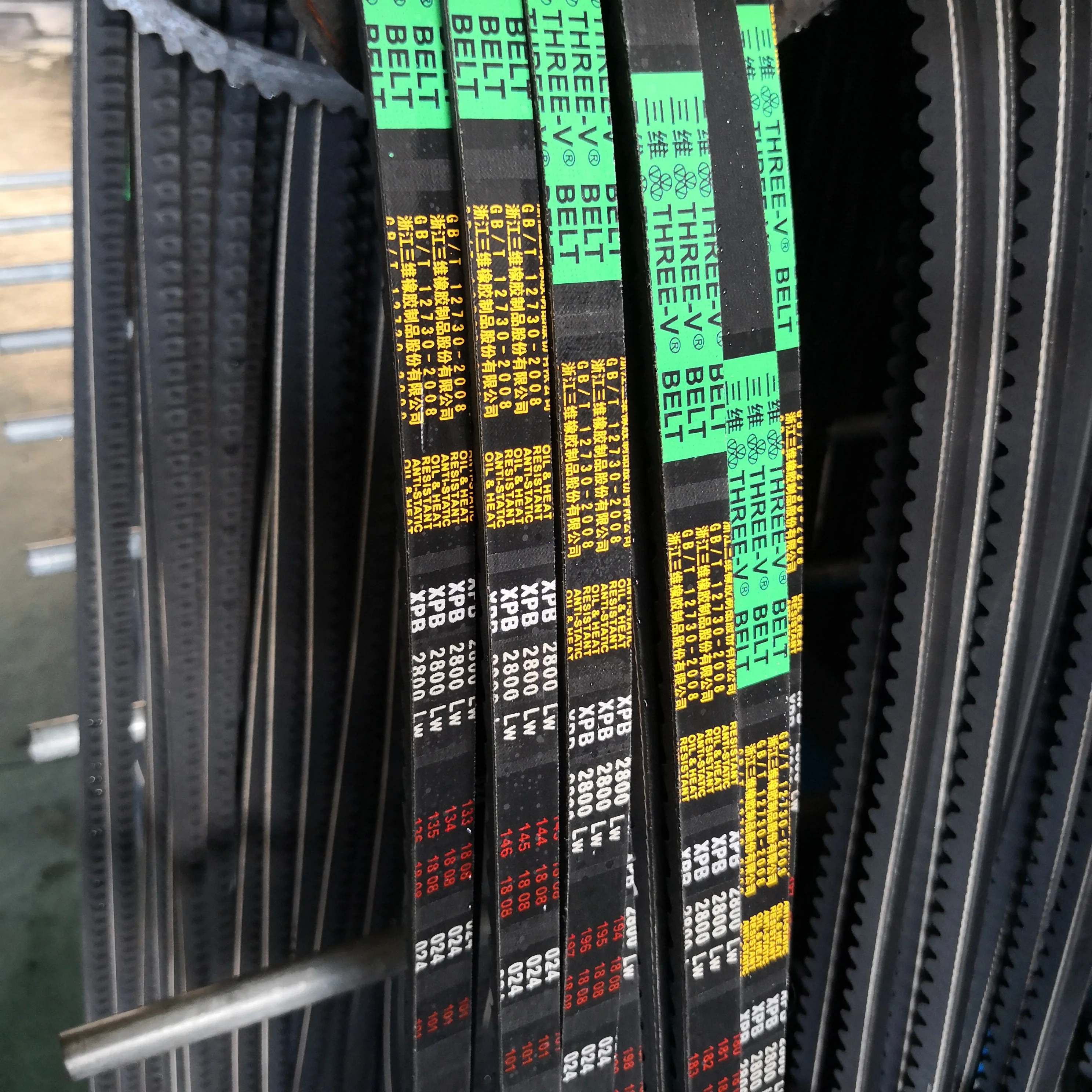 Raw Edge Rubber Vee Belt SP Series    XPZ XPA XPB XPC SPAX SPBX SPCX 3VX 5VX 8VX