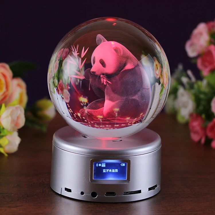 Wholesale Custom Laser transparent glass ball clear K9 crystal ball