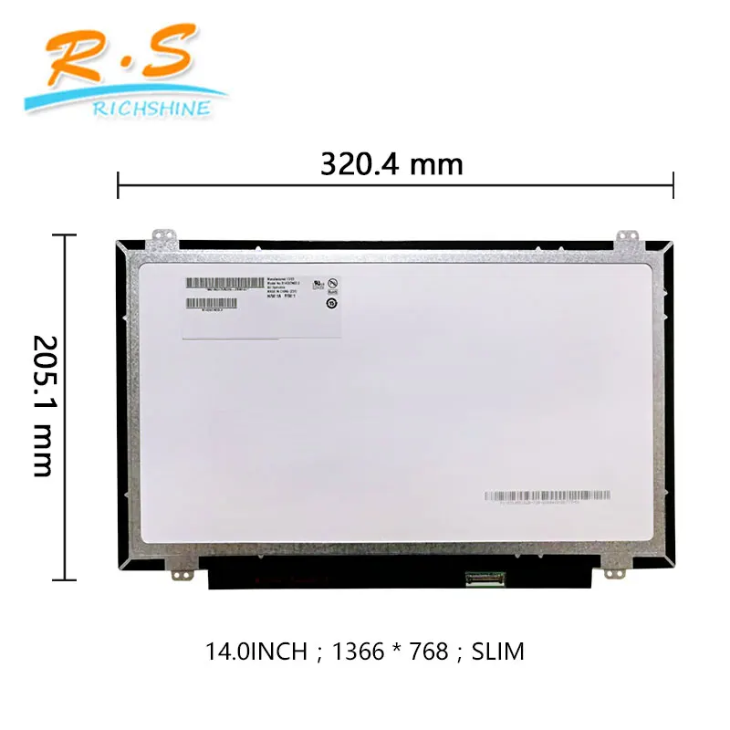 Tft Lcd 14.0 Slim Edp 30 Pin Laptop Led Screen B140xtn03.2 - Buy Laptop  Screen,Laptop Display