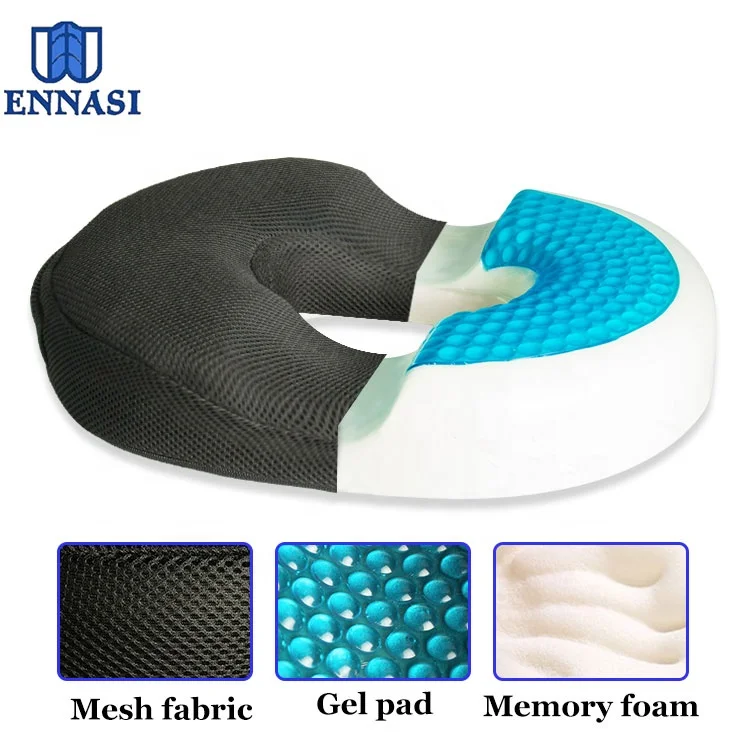 Cooling Gel Touch Memory Foam Donut Seat Cushion - China Seat Cushion and  Memory Foam Cushion price