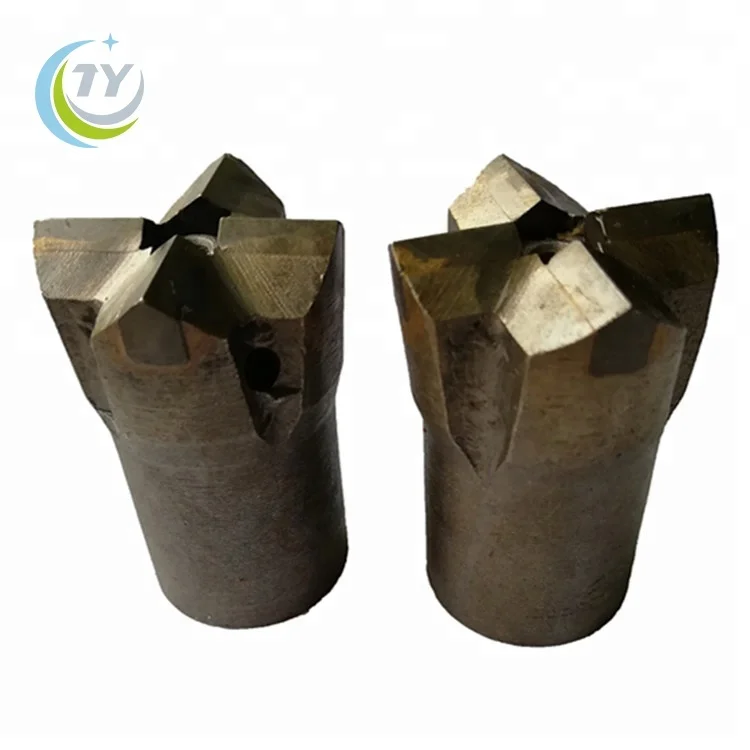 Tungsten Carbide Forged Tips Taper Cross Bits for Drilling Tool for Rock Drilling