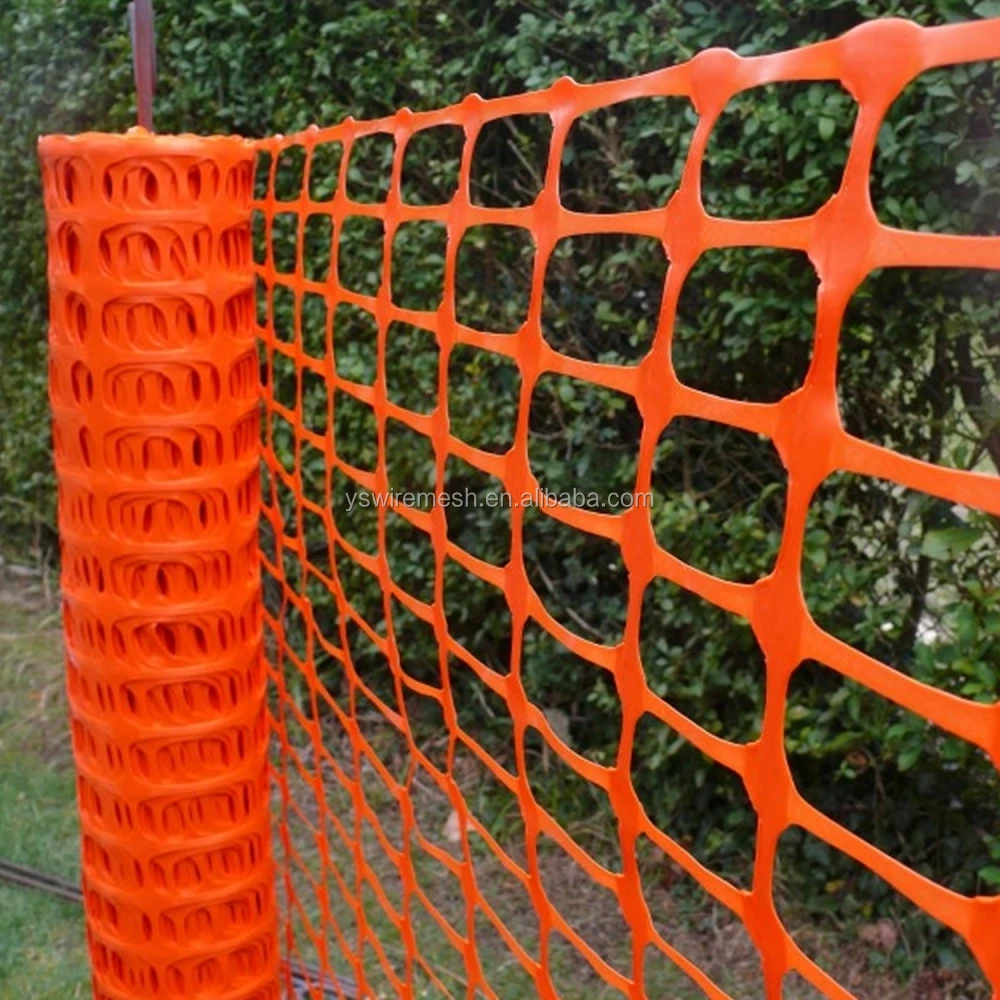 1m x 50m Orange Plastic Mesh Barrier Safety Event Fence Netting Garden Project 
