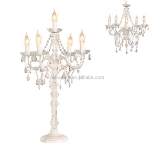 5 Light Wedding Table Decoration Crystal Floor Chandelier Lamp