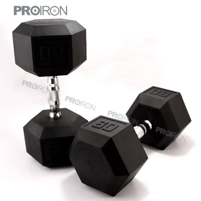 хорошее qulity hex гантелей резиновых для розничной