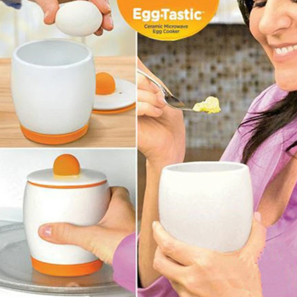 NEW Egg-Tastic Microwave Egg Cooker & Poacher For Fast & Fluffy Eggs