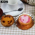 6CM Lucio 12pcs Lot Original package rare Egg Tart squishy Wholesale Small Squishies cell phohe Charm