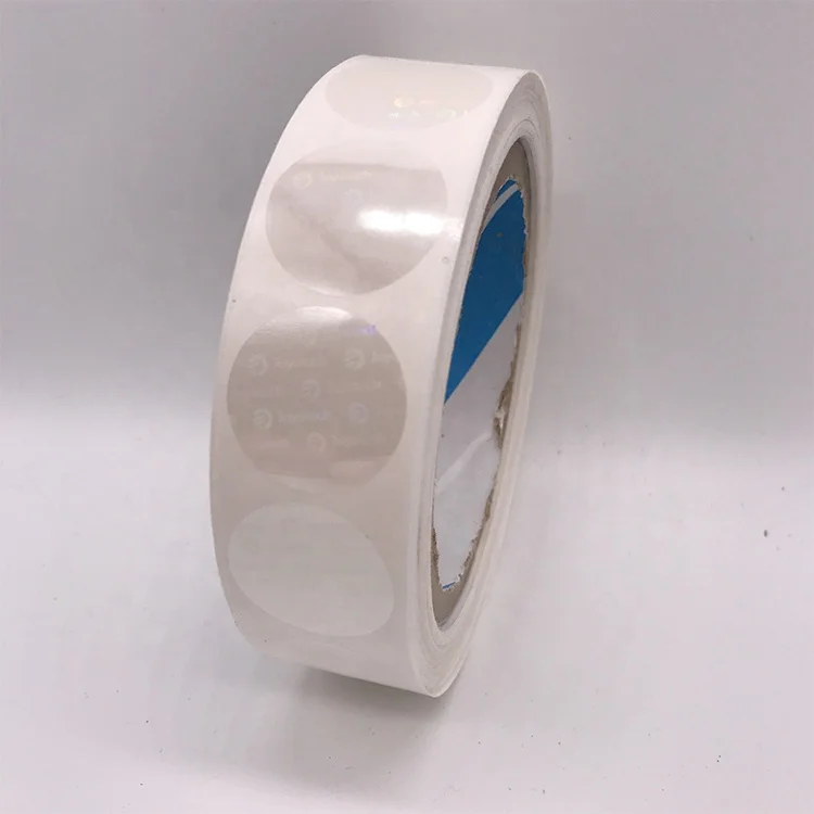2021 Custom Perfume Packaging Circle Transparent Pvc Holographic Stickers