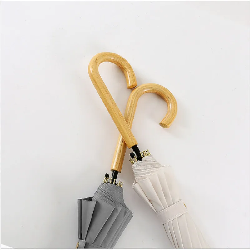 Популярный корейский Зонт нового дизайна, прочный специальный прямой зонт