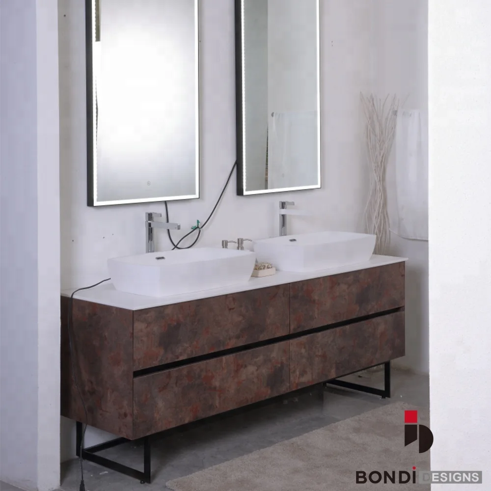 Economic Modern Double Sink Curved Wooden Bathroom Vanity Canada Buy Bathroom Vanity Canada