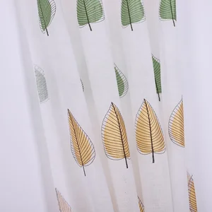 Embroidery Curtain Sheer Fabric Luxury Curtain Living Room New Design Curtain