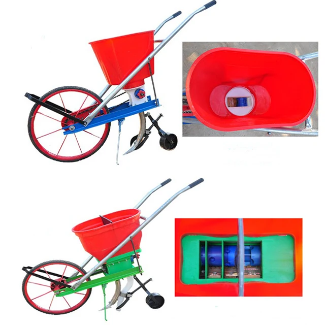 Hand Push Manual Maize Seed Planter Manual Corn Seeder Hand Operate Maize Bean Seed Planter