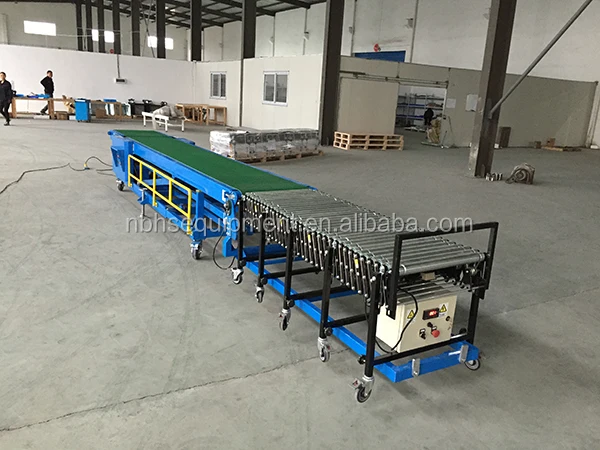 Dockless Loading Unloading Container Truck Van Belt Conveyor