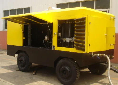 Hot Selling Direct Driven Style Air Compressor Machine Kaishan Diesel Driven Mobile Screw Air Compressor