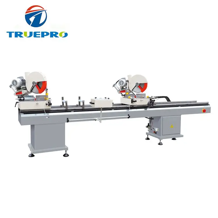 Window Door Frame PVC UPVC Profile Double Miter Saw Aluminum Cutting Machine factory