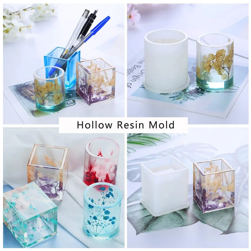 DIY Silicone Epoxy Resin Craft Mold for Coaster Flower Pot and Ashtray