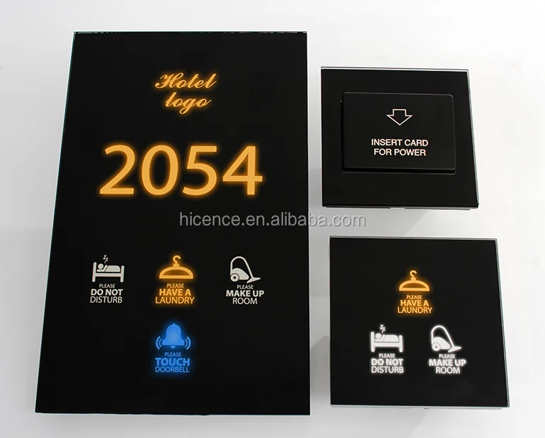 Special Private Design Colors to Show Room Status DND MUR Wait Hotel Door Plate System