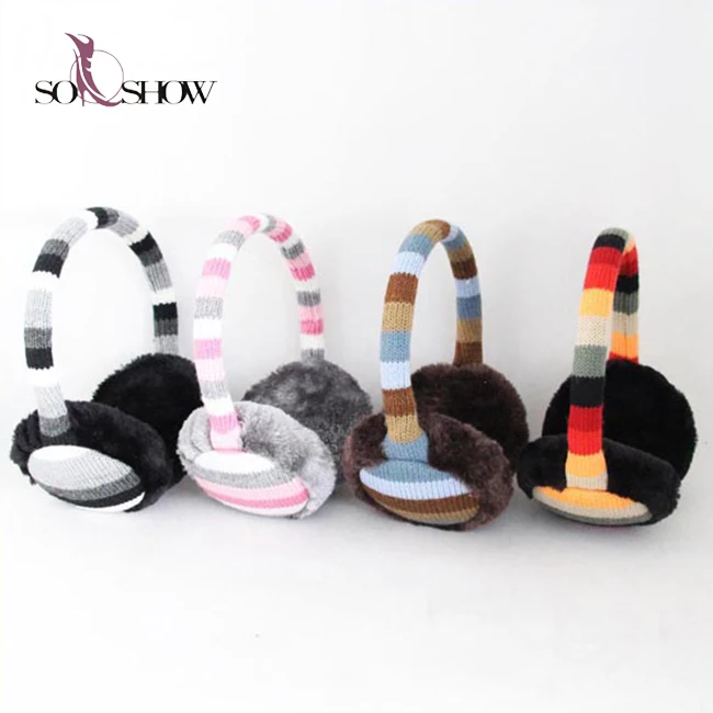 
 Новый дизайн, вязаные теплые наушники с радио  