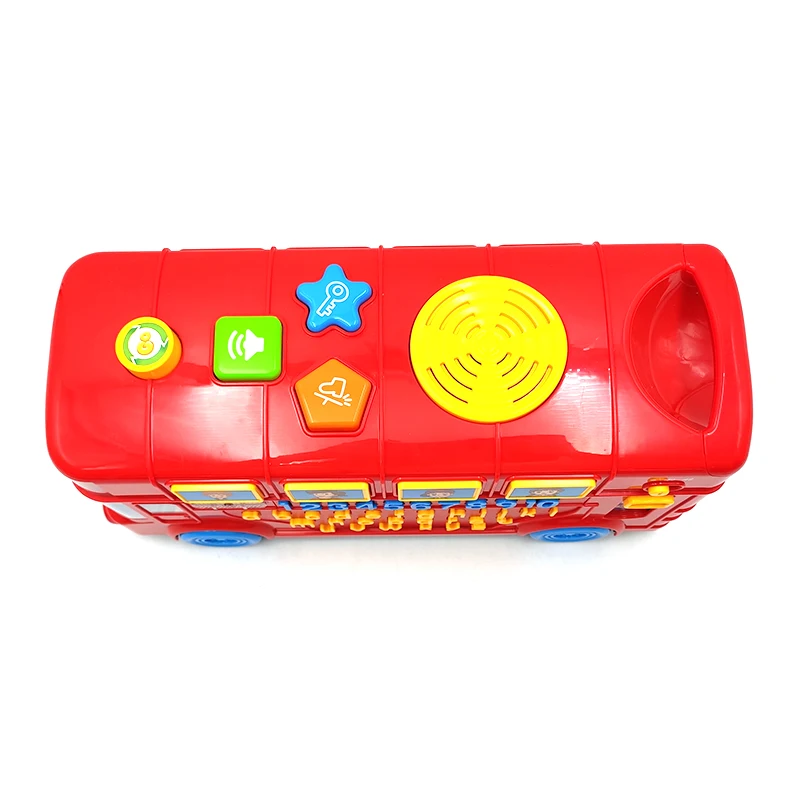 Детская развивающая игрушка Многофункциональный школьный автобус с алфавитом пластиковая для детей