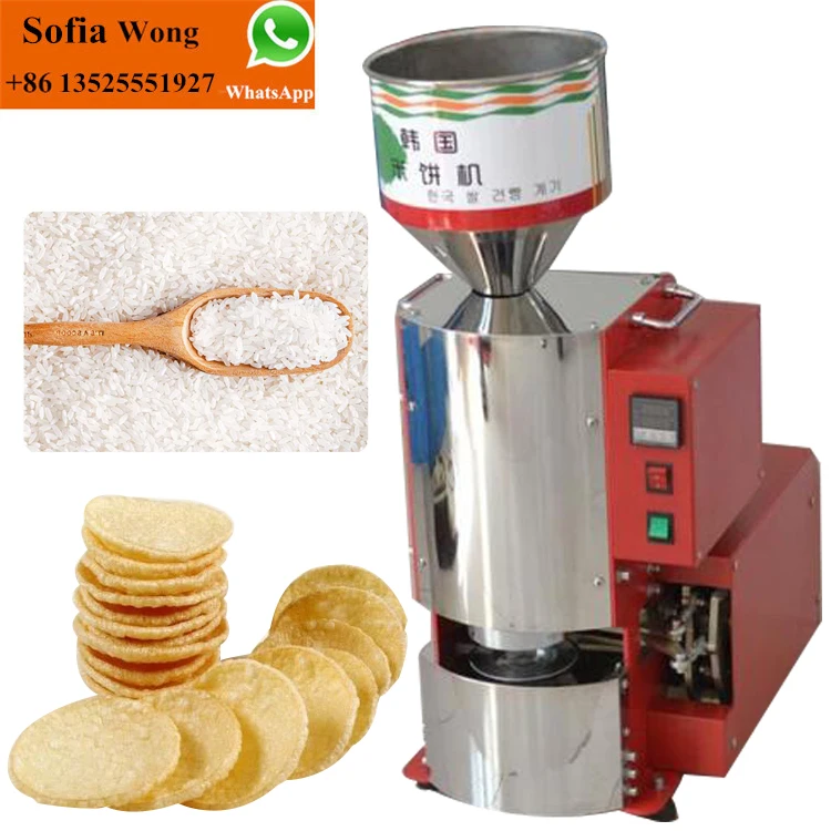 Automatic Popped Rice Cracker Making Machine Korean Rice Cake Maker Manufacturers Promote Rice Cake Machine