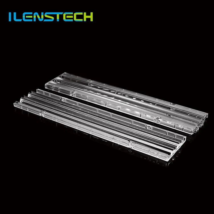 8 Leds Linear Asymmetrical Lens 10x65 Degree Led Optical Lens