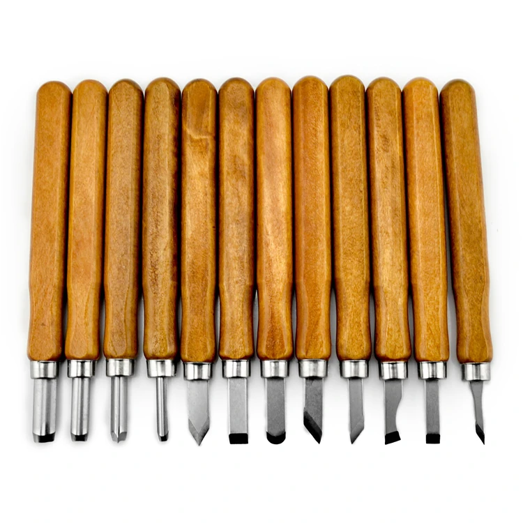 12 Pc Wood Carving Tools Chisels Knife Set from Dongguan Huajiari Tools  Co., Ltd.