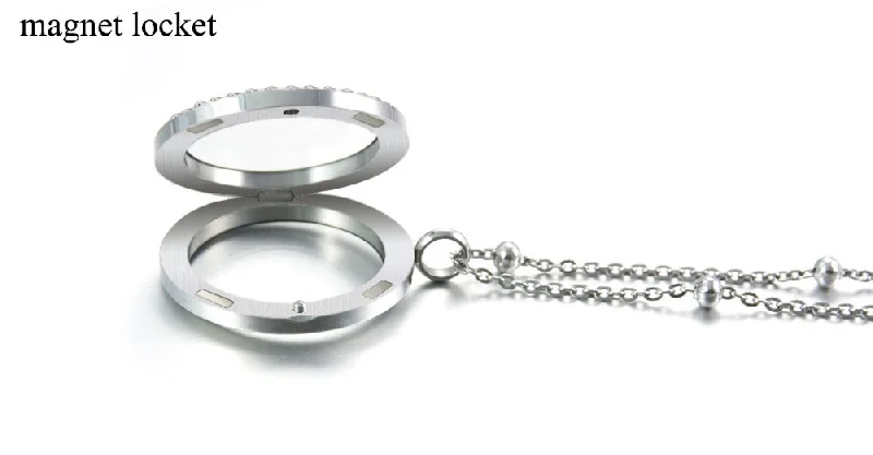 Самый популярный кулон-медальон из нержавеющей стали с памятью и стеклянной фоторамкой