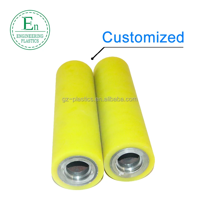 High Precision Heavy Duty Pu Polyurethane Roller Rubber Part Urethane Roller with 6204 Bearing