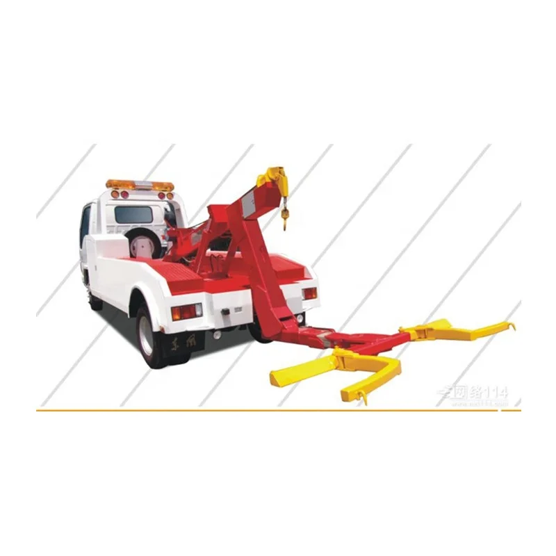 blockroad broken cars traffic clear Tow Truck Wrecker with Wheel Lift and Boom 4tons