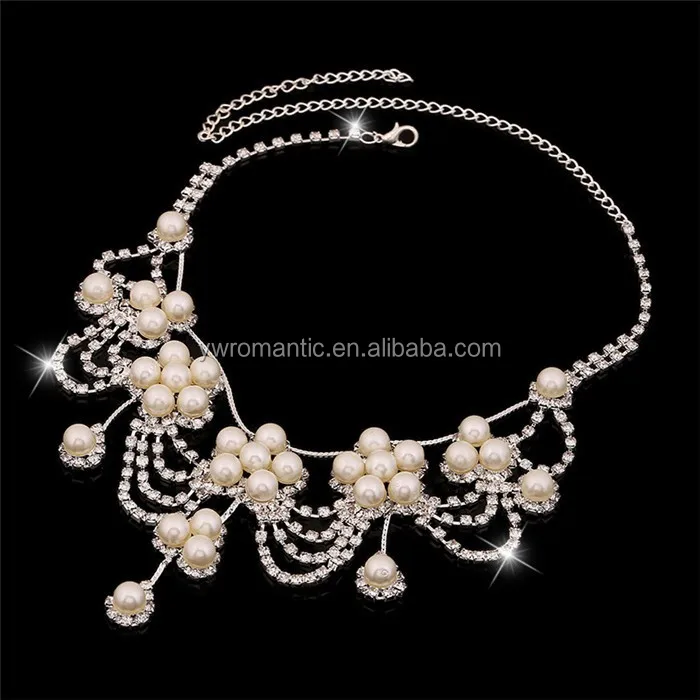 Latest Factory Price Pakistani Bridal Pearl Jewelry Sets