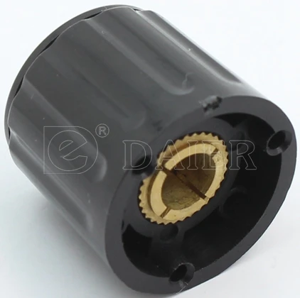Skirted Inner Lock Plastic Potentiometer Knob Type Rotary Encoder Knob