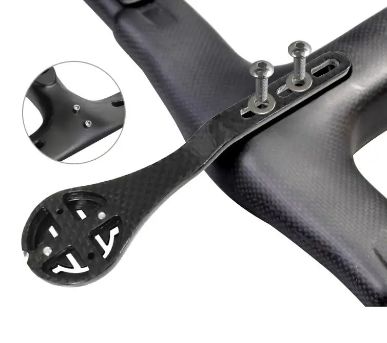 GUB 692 3K Carbon Fibre Road Bike Bicycle Computer Headset Stem Mount Bent  Handlebar Holder for GARMIN CATEYE Bryton GoPro Stand - Main Image