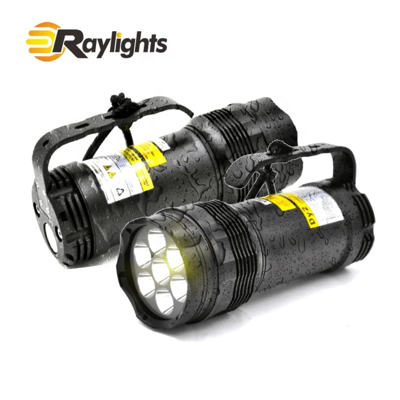 Waterproof T6 LED Diving Flashlight Torch 5000LM Torch Light Set Underwater Lamp 