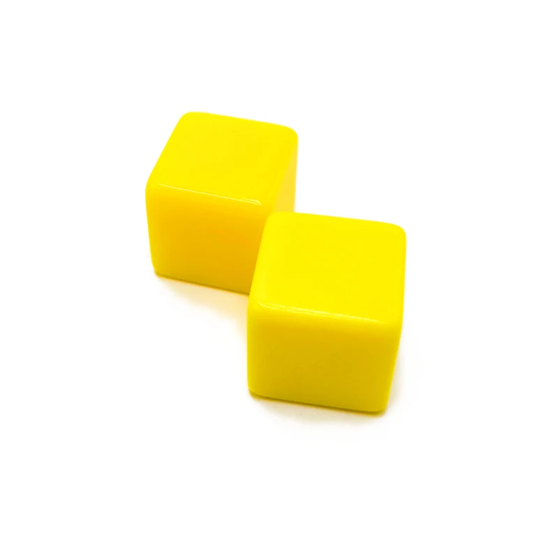 Custom Colored D6 Indented Blank Game Dice 16mm Bulk Plastic Dice