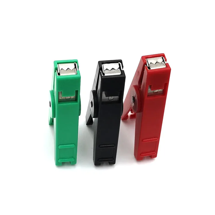 Sizes Plastic Alligator Clip With Protective Vinyl Insulator for Electronic Instrument Battery Clip