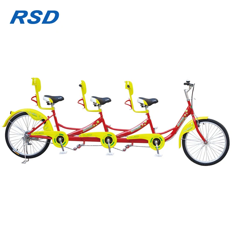 3 seat tandem bike