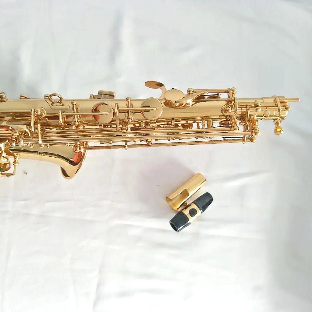 Factory Good Price Gold Lacquer Eb Alto Saxophone for Sale
