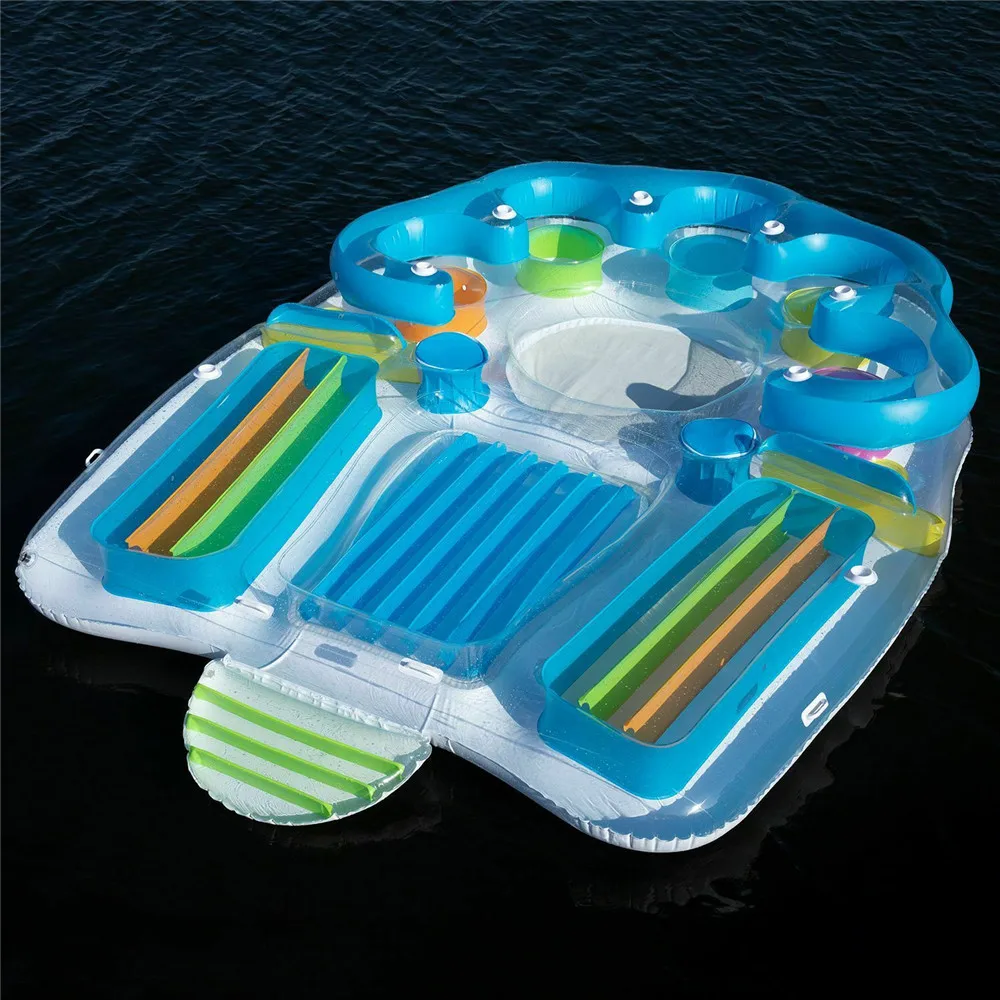 Ocean float. Надувной матрас tropical tahiti giant 6 person inflatable raft pool lake ocean floating island. надувной матрас tropical tahiti inflatable 6-person floating island pool lake party float raft. floating island надувной. плавучий остров cooler.