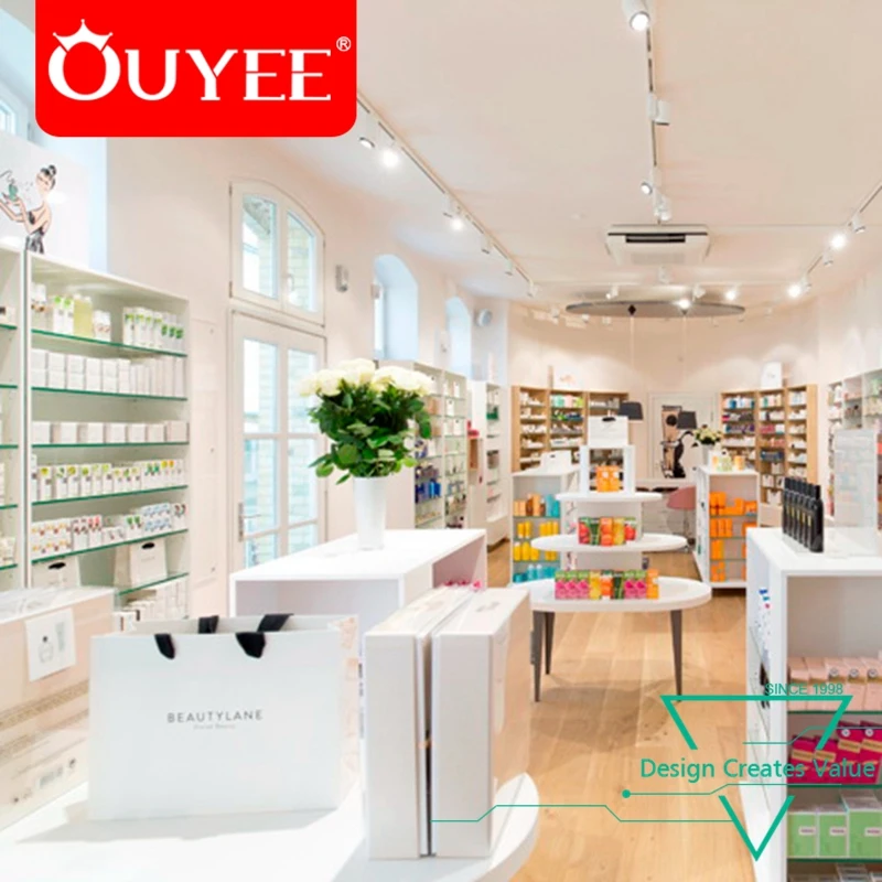 Professional Commercial Window Design Cosmetics Shop Decoration for Fancy Shop