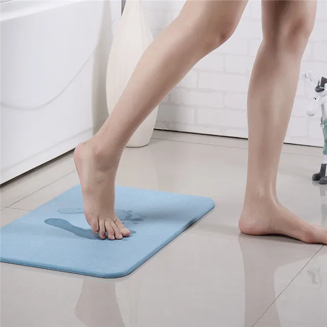 Быстросохнущий супер впитывающий воду экологически чистый коврик для ванной диатомит нескользящий