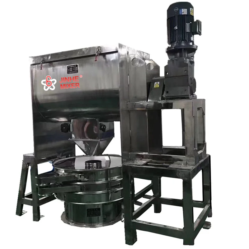 JHRB-2000 коммерческий сухой порошковый блендер, горизонтальный лопастной миксер/Спиральный ленточный смеситель