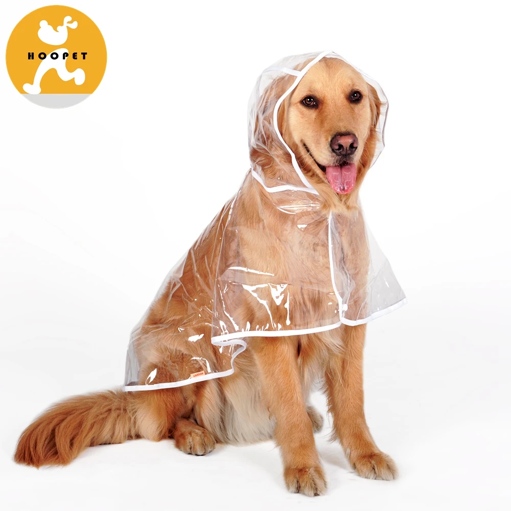 transparent dog raincoat