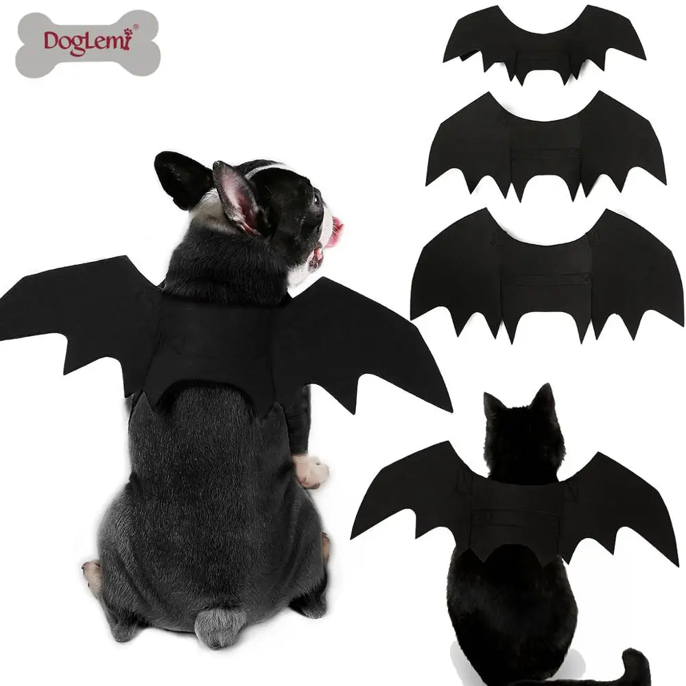Fledermausflügel Hundekostüm Für Halloween – Verstellbar Für Mittelgroße & Große Hunde